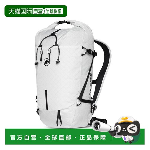 自营欧洲直邮Mammut Eiger Nordwand男士白色聚乙烯登山背包