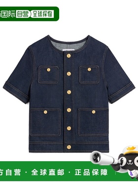 香港直邮Celine 短袖牛仔夹克 2Q950224Z.