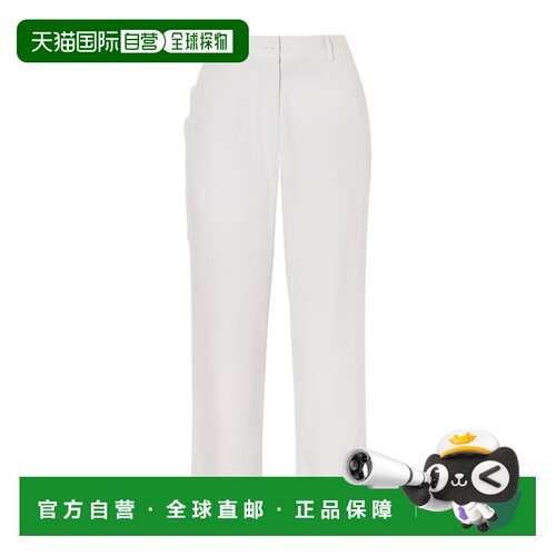 香港直邮THE ROW 女士休闲裤 10846W4446CHK SS2026 白色 直筒七