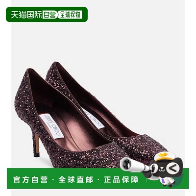 香港直邮Jimmy Choo 周仰杰 女士 Love 65 亮片浅口鞋高跟鞋单鞋