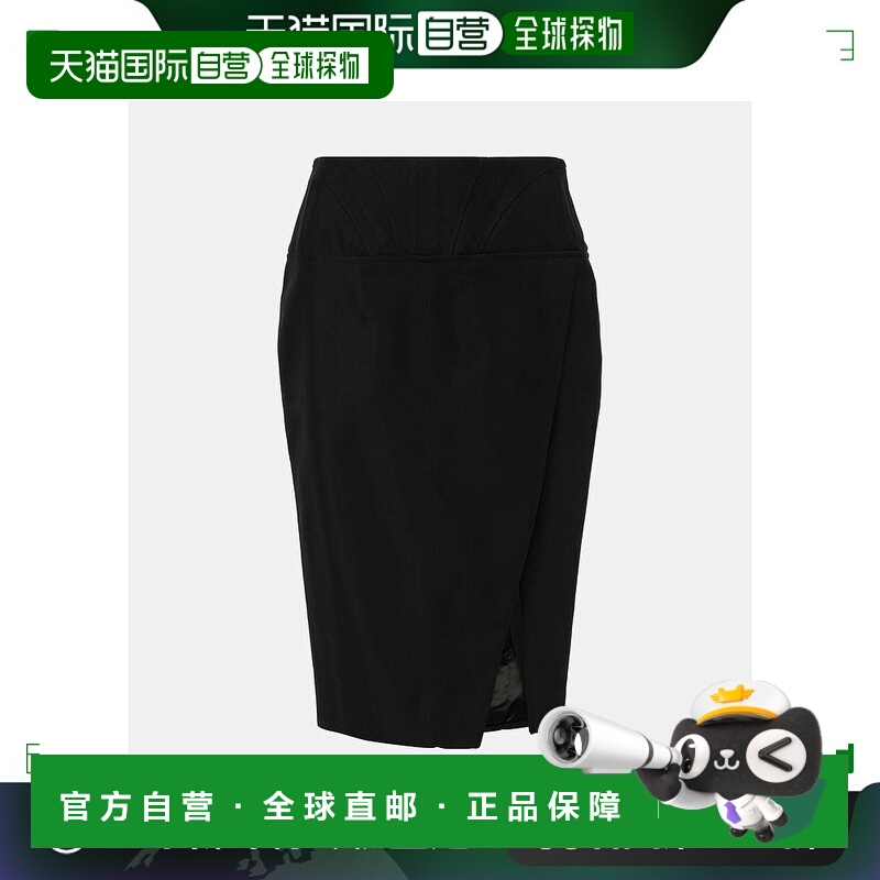 1h可退 香港直邮Mugler 穆勒 女士 高腰铅笔半身裙 001383