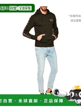 1h可退 香港直邮EA7 Emporio Armani logo连帽卫衣 6HPM18PJ05Z12