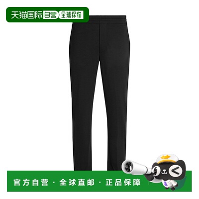 香港直邮Zegna 羊毛松紧腰休闲裤 杰尼亚卫裤直筒裤UE542A8ECTTR6