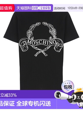 1h可退 香港直邮Moschino 莫斯奇诺 男士 and Polos T恤黑色T恤 0