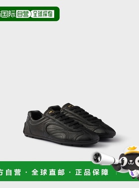 自营欧洲直邮Prada普拉达 Re-Edition 2005系列男士黑色小羊皮压