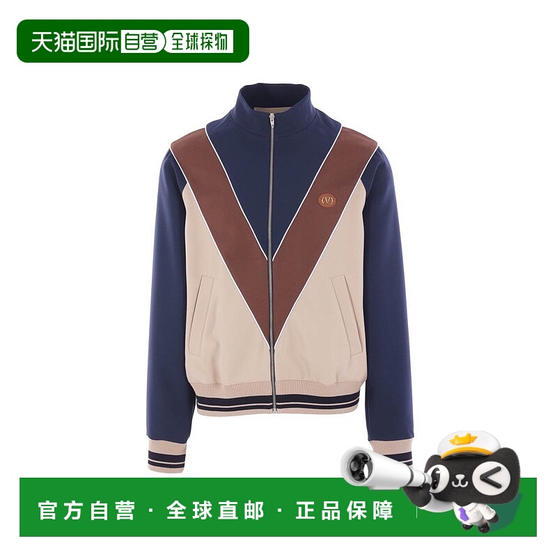 1h可退 香港直邮Valentino 华伦天奴 男士 拉鍊長袖運動衫 7V3MF2