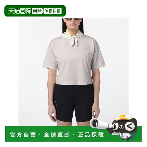 自营欧洲直邮Salomon萨洛蒙 ALPEN BLOSSOM女士紫色棉质短款短袖T