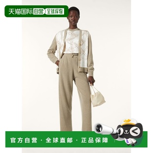 自营欧洲直邮Loro Piana 女士灰色/白色羊绒毛衣针织衫