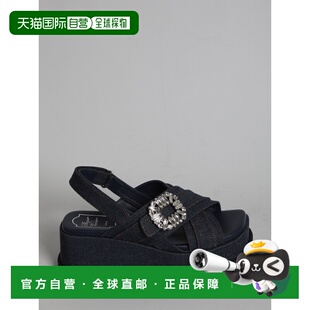 VIVIER 牛仔布坡跟凉鞋 罗杰 女士 RVW7754 维维亚 香港直邮ROGER