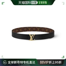 欧洲直邮LV路易威登Initiales 40mm双面腰带女士皮革老花复古皮带