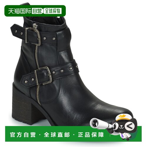 欧洲直邮regard女士时装靴短筒中跟潮流时尚透气百搭稳定支撑女鞋
