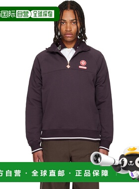 1h可退 香港直邮Casablanca 男士 酒红色 Quarter Zip Laurel 套