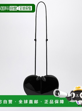 1h可退 香港直邮alaia 女士 LE COEUR 黑色漆皮包包 AA1P003CA189