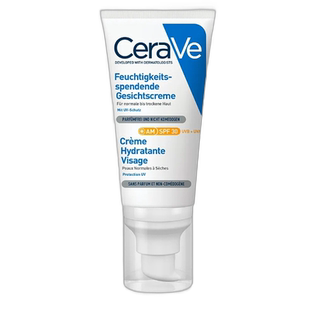 欧洲直邮Cerave保湿防晒霜SPF30保湿润肤面部修护防晒52ml正品