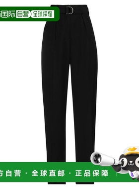 1h可退 香港直邮Jil Sander 吉尔 桑达 女士 休闲长裤 black黑色