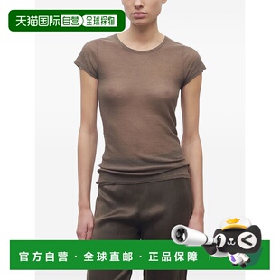 短袖 女士 针织上衣 8971Y935 舒适时 香港直邮The brown棕色 Row