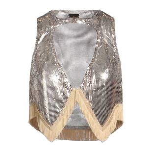 舒适时尚 1h可退 metal金属色 上衣 香港直邮Rabanne 女士