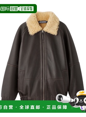 香港直邮Jacquemus 长袖皮夹克 OUM00128AC16L05羊皮