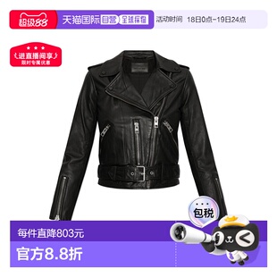 all saints 女士 外套夹克休闲时尚百搭舒适流行穿搭皮衣