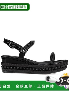 1h可退 香港直邮Christian Louboutin Pyraclou 坡跟凉鞋 3220617