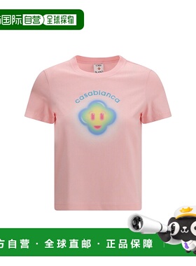 1h可退 香港直邮Casablanca 女士 Airbrush 微笑合身短袖T恤 WSP2