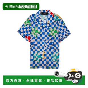 短袖 男童 衬衫 童装 blue蓝色 1h可退 PF23KSS003 香港直邮AMIRI