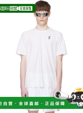 香港直邮On 男士 白色 Court-T T恤 1MG10220069White昂跑