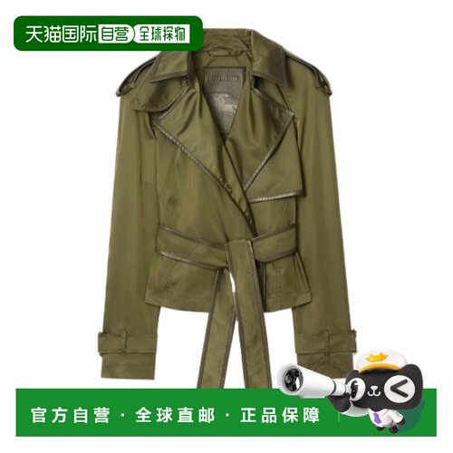 1h可退 香港直邮BURBERRY 女士西服 81208671 SS2026 绿色 长袖夹