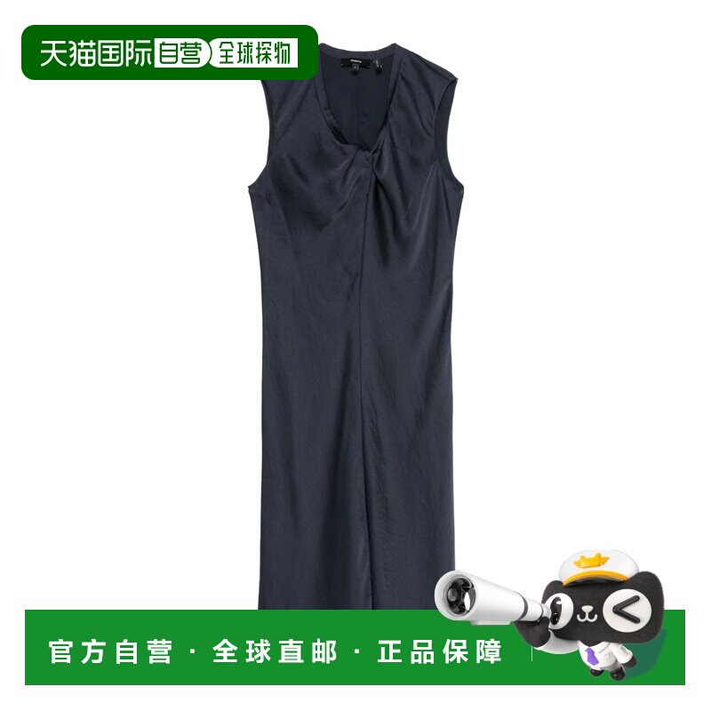 香港直邮THEORY 女士连衣裙 P0605601XLV AW2025 蓝色 扭纹圆领中图片