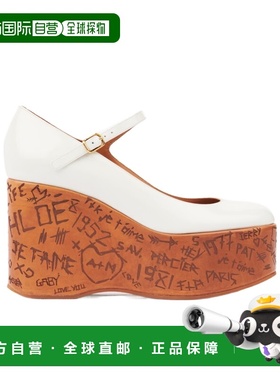 1h可退 香港直邮Chloe 图案坡跟鞋 CHC25A12KSG