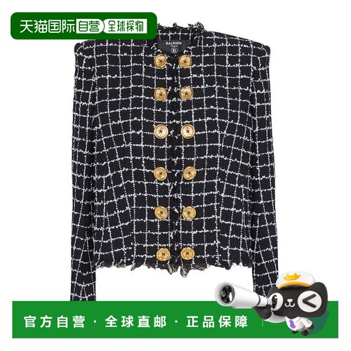 1h可退 香港直邮Balmain 长袖休闲夹克 GF1SM509XL62外套女装