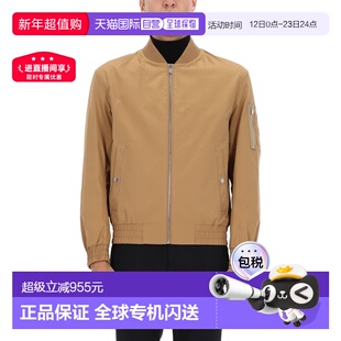 1h可退 香港直邮BOSS 波士 男士 浅褐色聚酯夹克 505440971027235