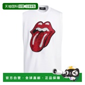 香港直邮Dsquared2 white白色 二次方 1h可退 男士 T恤 舒适时尚