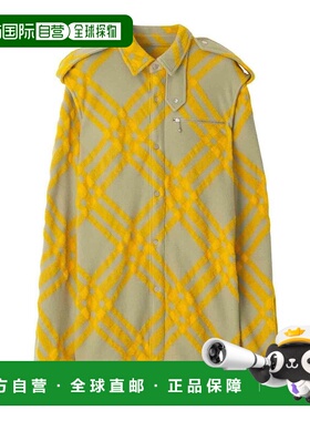 1h可退 香港直邮BURBERRY 女士衬衫 8077274 AW2023 浅绿色 Check