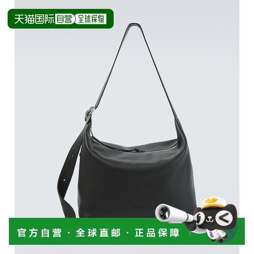 香港直邮LOEWE 罗意威 男士 Loop 大号皮革肩包 black黑色 舒适时