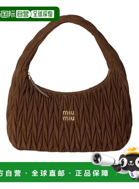 香港直邮Miu Miu Wander 马特拉塞绒面革包 5BC183AB7OVOOH斜挎包