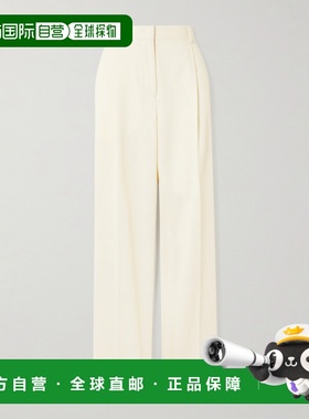 1h可退 香港直邮toteme 女士 褶裥斜纹布阔腿裤 261WRB0340FB0576