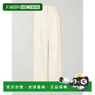 褶裥斜纹布阔腿裤 女士 261WRB0340FB0576 香港直邮toteme 1h可退