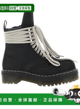 香港直邮Rick Owens 圆头短筒靴厚底鞋 DW02E68139001