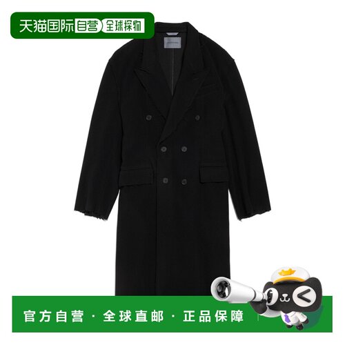 1h可退 Balenciaga 毛边长袖大衣 866517TSU14外套巴黎世家