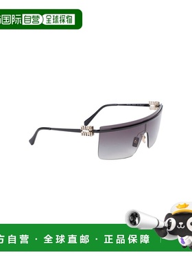 1h可退 香港直邮Miu Miu 缪缪 女士 金属黑色太阳眼镜 0MU50ZS1AB