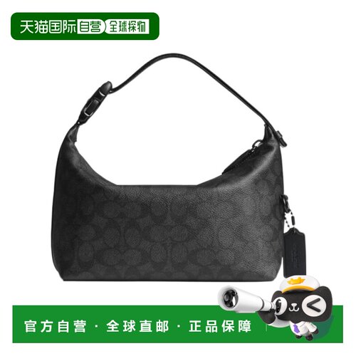 1h可退 香港直邮COACH 男士单肩包 CAN35CHR AW2025 黑色 签名帆