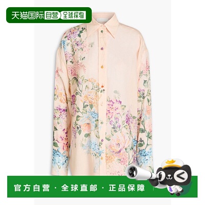 香港直邮ZIMMERMANN 女士 ramie-gauze 印花衬衫 9862TSS241CREAM