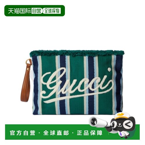 香港直邮Gucci 大号刺绣手提包 手拿包822870FAEF8古驰