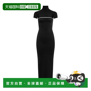 香港直邮Alaia 长镂空连衣裙 AA9R2802K127B包臀裙