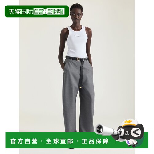 自营欧洲直邮Givenchy纪梵希 Stamp女士白色棉质修身背心