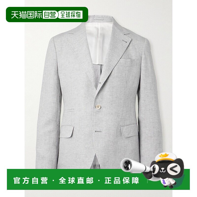 香港直邮Brunello Cucinelli 布内罗 古奇拉利 男士 亚麻西装外套