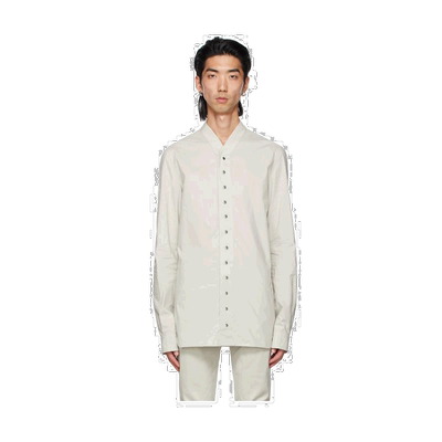 香港直邮Rick Owens 灰色徽标衬衫 RU21S6290P61