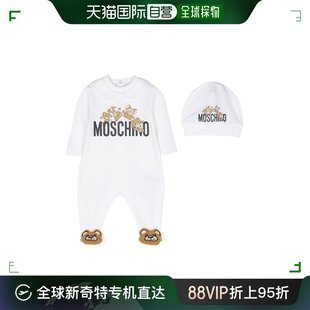 莫斯奇诺 婴儿 长袖 MUY065L 香港直邮Moschino 连体衣 ＋帽子童装