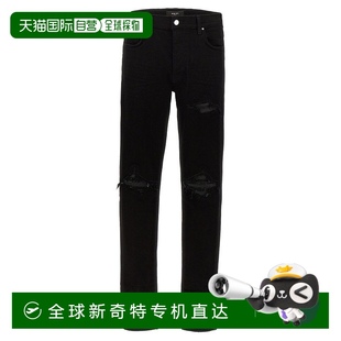 男士 Mx1 香港直邮AMIRI Amiri 仿旧紧身牛仔裤 PXMD001BLAC修身